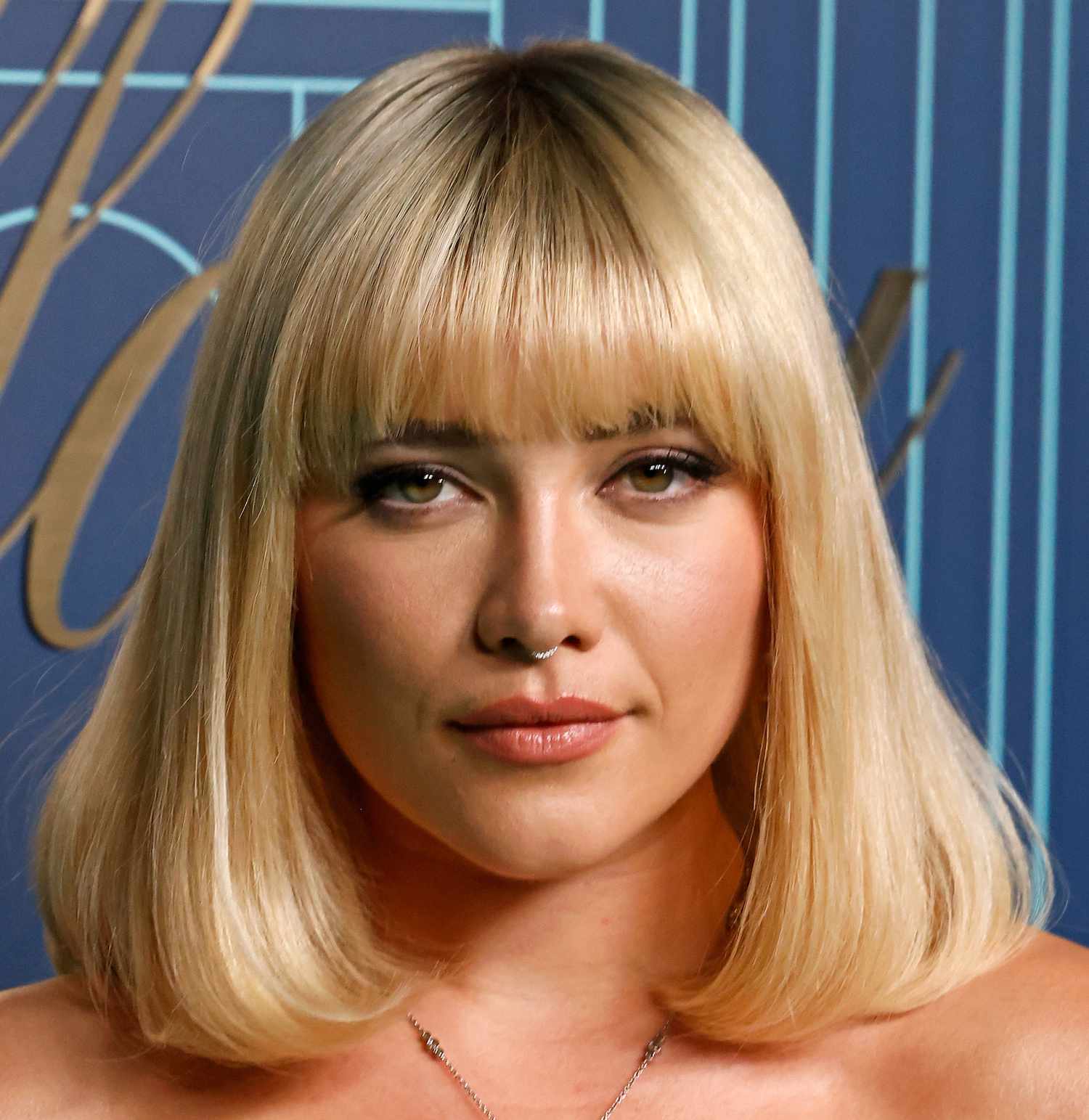 Florence Pugh wears a '70s-inspired hairstyle to a New York City event