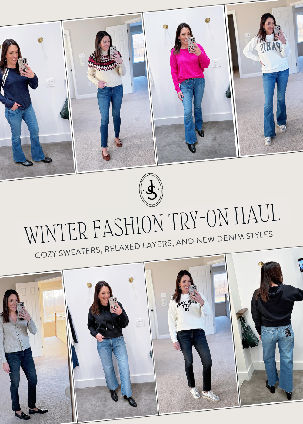 Winter Wardrobe Refresh: Evereve Try-Ons & New Denim Finds